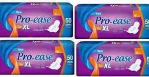 Pro Ease Go Long XL 6+6+6+6 Sanitary Pad (Pack of 4)