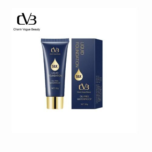 CVB Silk Liquid Foundation | Oil-Free, Waterproof, Long-Lasting Base Makeup | Smooth Luminous Finish, Lightweight & Full Coverage | 60g – Evens Skin Tone, Hides Pores & Controls Oil (03 Natural Beige) - Image 3