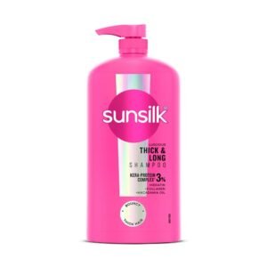 Sunsilk Luscious Thick & Long Shampoo 1L || with 3% KERA-PROTEIN COMPLEX for Thicker, Fuller & Bouncier Hair