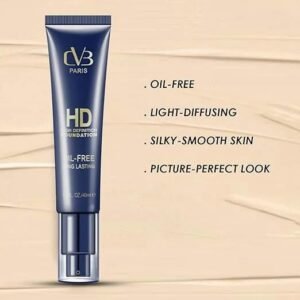 CVB Paris High Definition Foundation - Oil Free & Long Lasting, Natural Beige