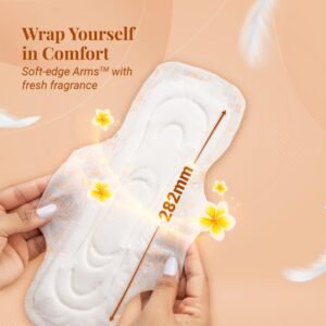 Niine Dry Comfort XL Sanitary Pads for Women |36 Pads, Pack of 1| 282 mm Long| Fast Absorption| Prevents Wetness & Leakage| Enjoy Leak-free Periods |With Anti-Leak Flow Channel