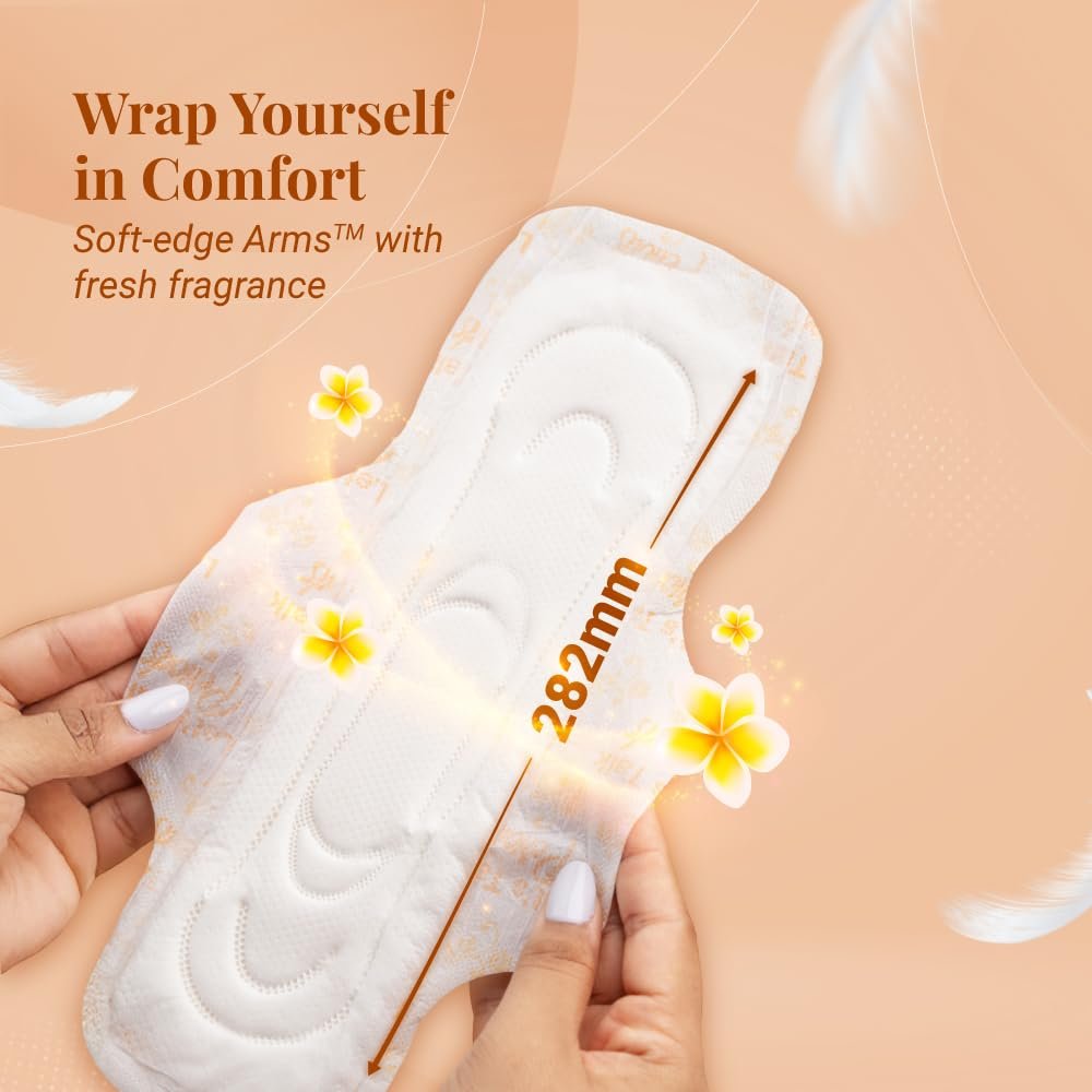 Niine Dry Comfort XL Sanitary Pads for Women |36 Pads, Pack of 1| 282 mm Long| Fast Absorption| Prevents Wetness & Leakage| Enjoy Leak-free Periods |With Anti-Leak Flow Channel - Image 3