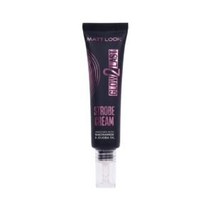 MATT LOOK Glow2Last Strobe Cream | Enriched With Niacinamide & Jojoba Oil | Dewy Finish | Instant Radiance | Smooth & Blendable Texture Strobe Cream (Pink Glow, 30g)