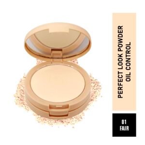 MATT LOOK Perfect Look powder Oil control 2 in 1 Formula Compact | Powder plus base concealer | High coverage with HD finish | Easily blendable | Suitable for all skin types | 20g Fair