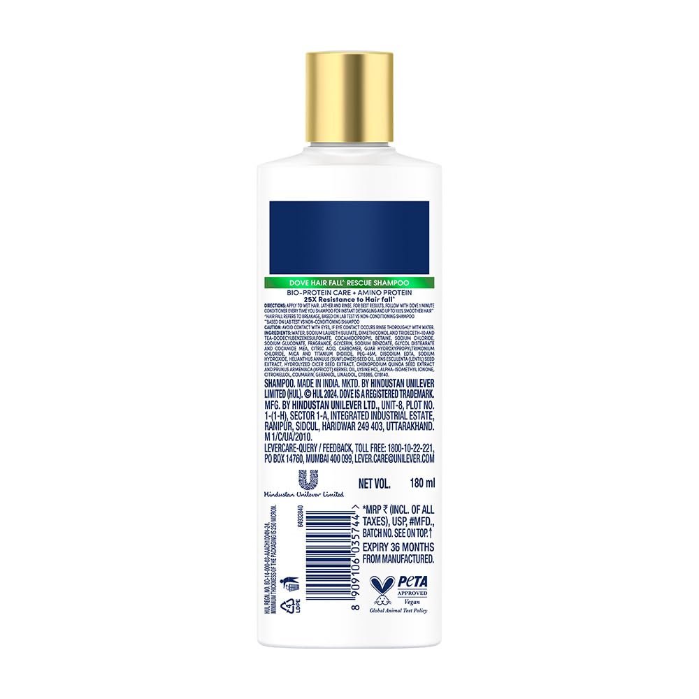 Dove Hair fall Rescue Shampoo|| 180 ml - Image 9