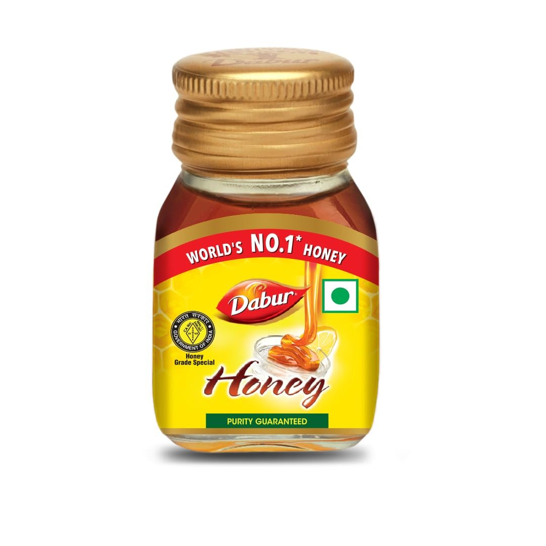 Dabur Honey - 50g | 100% Pure | World's No.1 Honey Brand with No Sugar Adulteration | For Fitness & Health | Natural Immunity Booster | 100% Indigenous | Rich in Antioxidants & Minerals
