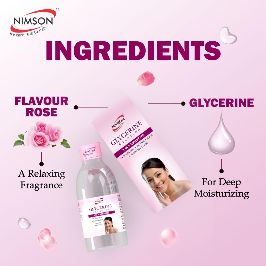 Nimson Pure Glycerine for Skin Care – 50ml | Moisturizes, Heals & Protects Skin | Soothes Irritation | Soft, Glowing Skin | Ideal for Oily & All Skin Types | 100% Vegan - Image 5