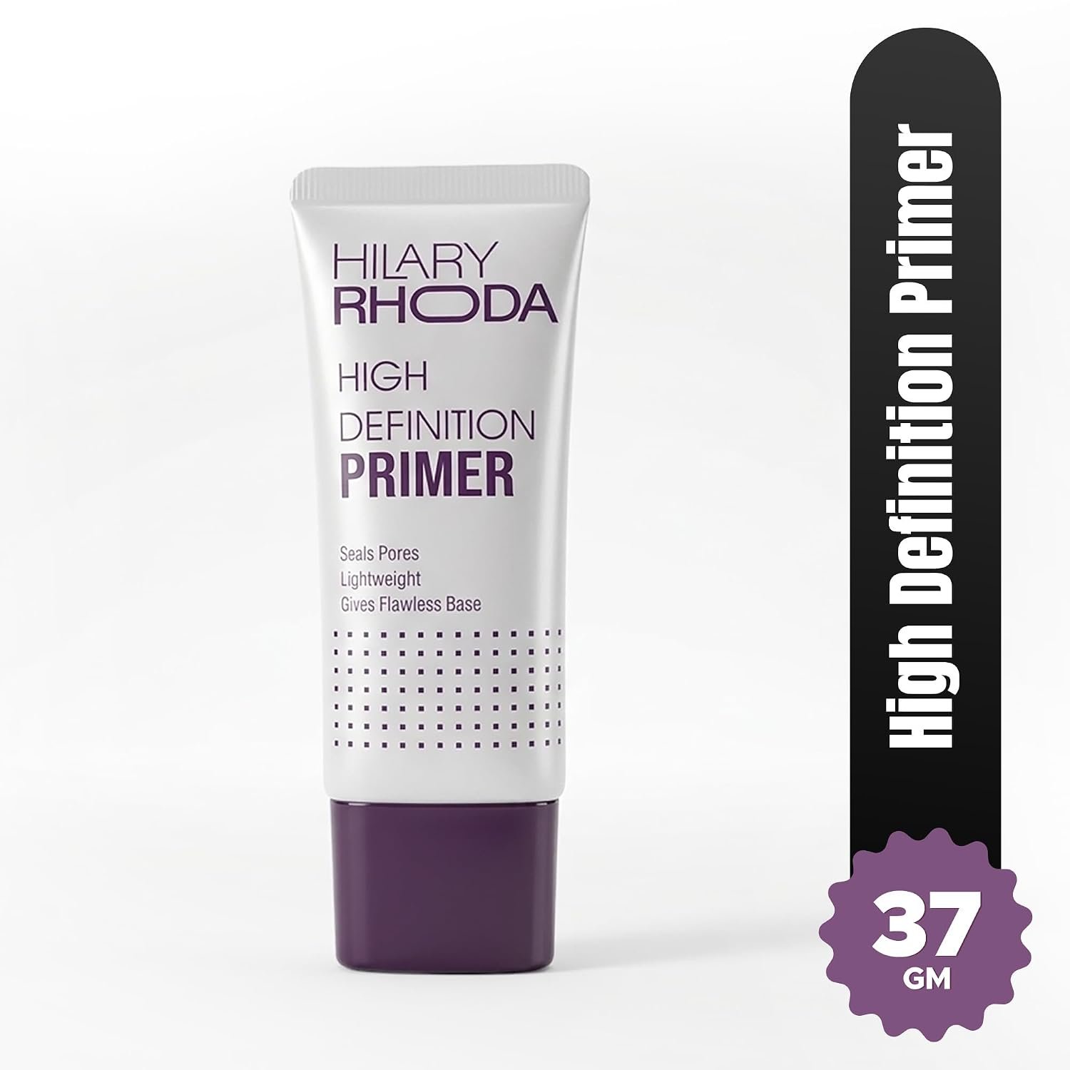 Hilary Rhoda High Definition Primer | Blurs Pores, Mattifies & Absorbs Excess Oil | Silicon-Based Primer | Blurs Fine Lines | Lightweight & Non-Sticky | Long-Lasting Formula - 37g - Image 2