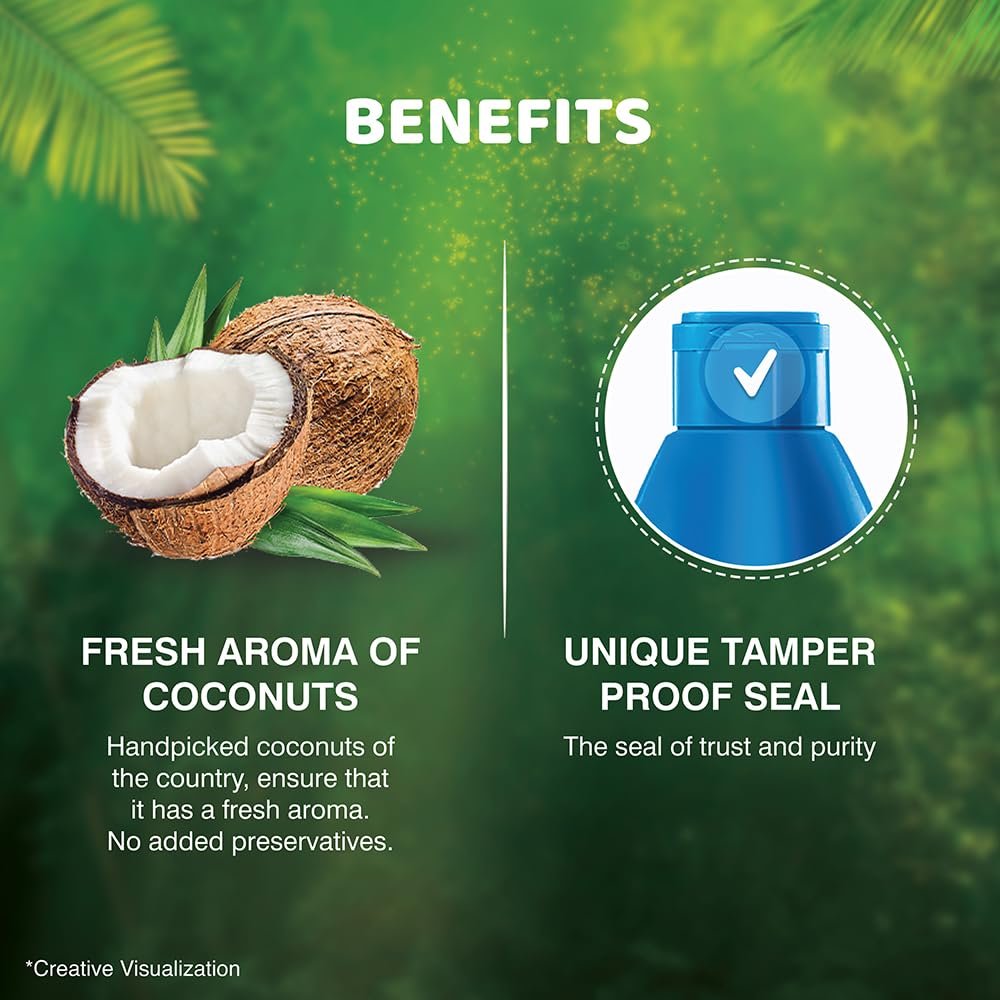 Bajaj 100% Pure Coconut Oil 600ml | Made with Premium Grade 1 Quality Coconuts - Image 4