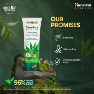Himalaya Purifying Neem Face Wash, 150 ml | Soap Free | Paraben, Phthalates free | Best for Acne Prone Skin | Eliminates Pimples