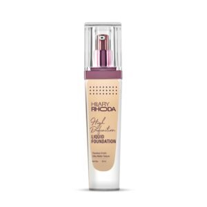 Hilary Rhoda High Definition Foundation for Women | Hides Pores & Blemishes | HD Foundation For All Skin Types | Blendable Formula | Natural & Matte Finish | High Coverage Liquid Foundation - 33ml (Natural Beige - Shade 03)