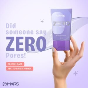 MARS Zero Face Primer | Silicone Based Gel | Blurs Pore & Controls Oil for a Radiant Complexion | Smoothens Out The Skin | Controls Oil (25ml)