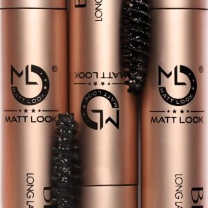 MATT LOOK Big Eyes Long Lasting Super Waterproof Smudge Proof Mascara | Jet black color mascara | Easy to carry | One stroke application | Quick drying formula | Gives good volume | 9 ml
