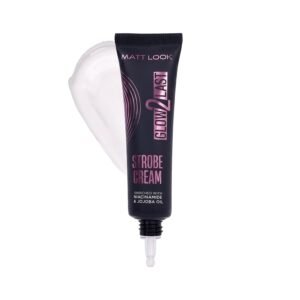 MATT LOOK Glow2Last Strobe Cream | Enriched With Niacinamide & Jojoba Oil | Dewy Finish | Instant Radiance | Smooth & Blendable Texture Strobe Cream (Pink Glow, 30g)