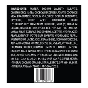 Sunsilk Stunning Black Shine Shampoo 1 L|| With Amla + Oil & Pearl Protein|| Gives Shiny|| Moisturised and Fuller Hair - Paraben Free
