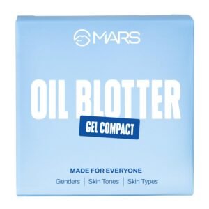 MARS Oil Blotter Gel Compact for Oily Skin with Puff Applicator | Instant Oil Control | Matte Finish Compact | Travel Friendly | For Summers, Weddings, Parties (5 gm)