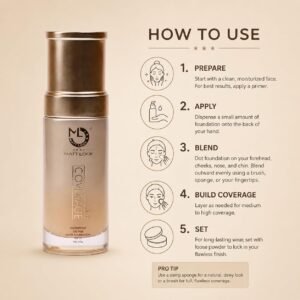 MATT LOOK High Coverage Water- Proof Oil Free Matte Foundation Dry Spf 25 | 45G | Socks Oil On Face | Sheer Coverage Along With Matte Effect | Water- Proof | Sweat- Proof | Beige
