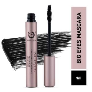MATT LOOK Big Eyes Long Lasting Super Waterproof Smudge Proof Mascara | Jet black color mascara | Easy to carry | One stroke application | Quick drying formula | Gives good volume | 9 ml