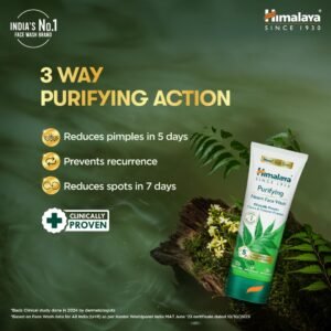 Himalaya Purifying Neem Face Wash, 150 ml | Soap Free | Paraben, Phthalates free | Best for Acne Prone Skin | Eliminates Pimples