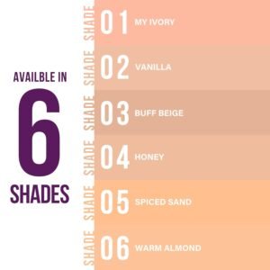 Hilary Rhoda Skin Perfecting Foundation | With SPF 15 | Super Matte Finish | Full Coverage | Oil-Control & Paraben-Free | 6 Shades | Conceals Fine Lines & Blemishes | 30g (My Ivory| Shade 01)