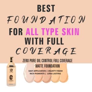 MATT LOOK Zero Pore Oil Control Full Coverage Matte Foundation, Beige (45ml)