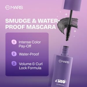 MARS TRIO Treat 3-IN-1 Eye Makeup Kit with Eyeliner, Mascara & Eyeshadow (24.50gm) | Travel Friendly Design | Long-Lasting | Versatile | Effortless Application