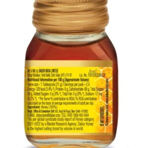 Dabur Honey - 50g | 100% Pure | World's No.1 Honey Brand with No Sugar Adulteration | For Fitness & Health | Natural Immunity Booster | 100% Indigenous | Rich in Antioxidants & Minerals