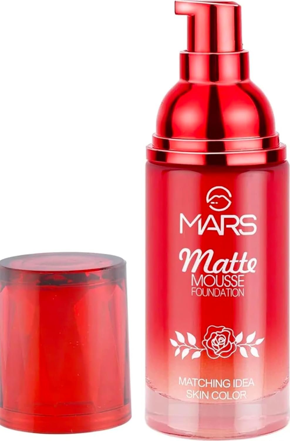 MARS Matte Mousse Foundation, Ivory Shade 101 Ivory, Liquid, Matte Finish, Medium to Full Buildable Coverage, Hydrating Formula, 60ml - Image 9