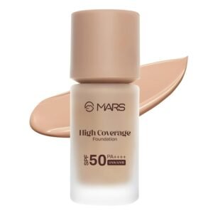 MARS SPF50 PA++++ High Coverage Foundation | Blemish Free & Blendable Makeup | For All Skin Type | IN-VIVO Tested with 5 Star UVA+UVB Protection Boost Rating (40ml) (SHADE-05)