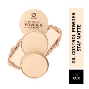 MATT LOOK CC Oil Control Pressed Powder Stay Matte, Pressed Powder, Face Makeup, Face Makeup, Moisturizing, Clear Without Flaws, Glowing Formula for All Skin Types, Matte Finish, Fair (20gm)
