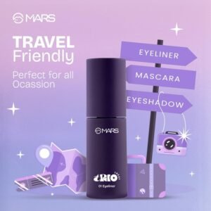 MARS TRIO Treat 3-IN-1 Eye Makeup Kit with Eyeliner, Mascara & Eyeshadow (24.50gm) | Travel Friendly Design | Long-Lasting | Versatile | Effortless Application