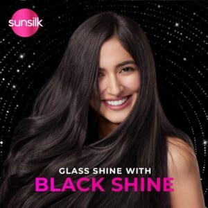 Sunsilk Stunning Black Shine Shampoo 1 L|| With Amla + Oil & Pearl Protein|| Gives Shiny|| Moisturised and Fuller Hair - Paraben Free