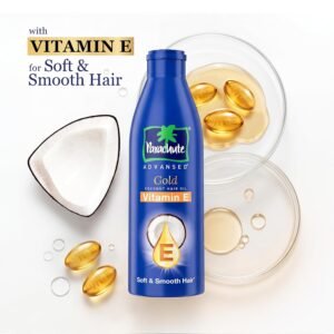 Parachute Advansed Gold Vitamin E Coconut Hair Oil| Long & Soft Hair | For All Hair Type| No Paraben & Silicones| 300ml