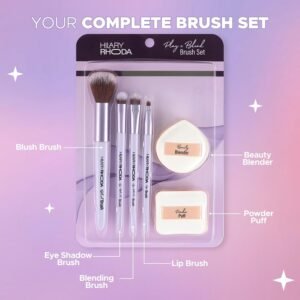 Hilary Rhoda Play n Blend Brush Set | Makeup Brushes For Foundation, Cream, Liquid & Powder Formulation