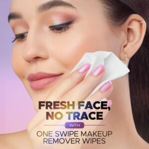 Hilary Rhoda One Swipe Makeup Remover Wipes | Removes Waterproof Makeup | Aleo Vera Infused Makeup Remover Wipes | Hydrating & Cleansing Facial Wipes | Paraben-Free | 25 pcs