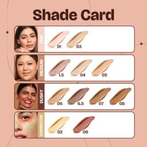 MARS SPF50 PA++++ Cancel Concealer with Radiant Natural Finish (6.0 ml) (08-ESPRESSO ELEGANCE) | Lightweight | Medium to High Coverage | Long-Lasting & Multi-Purpose | Crease Resistant