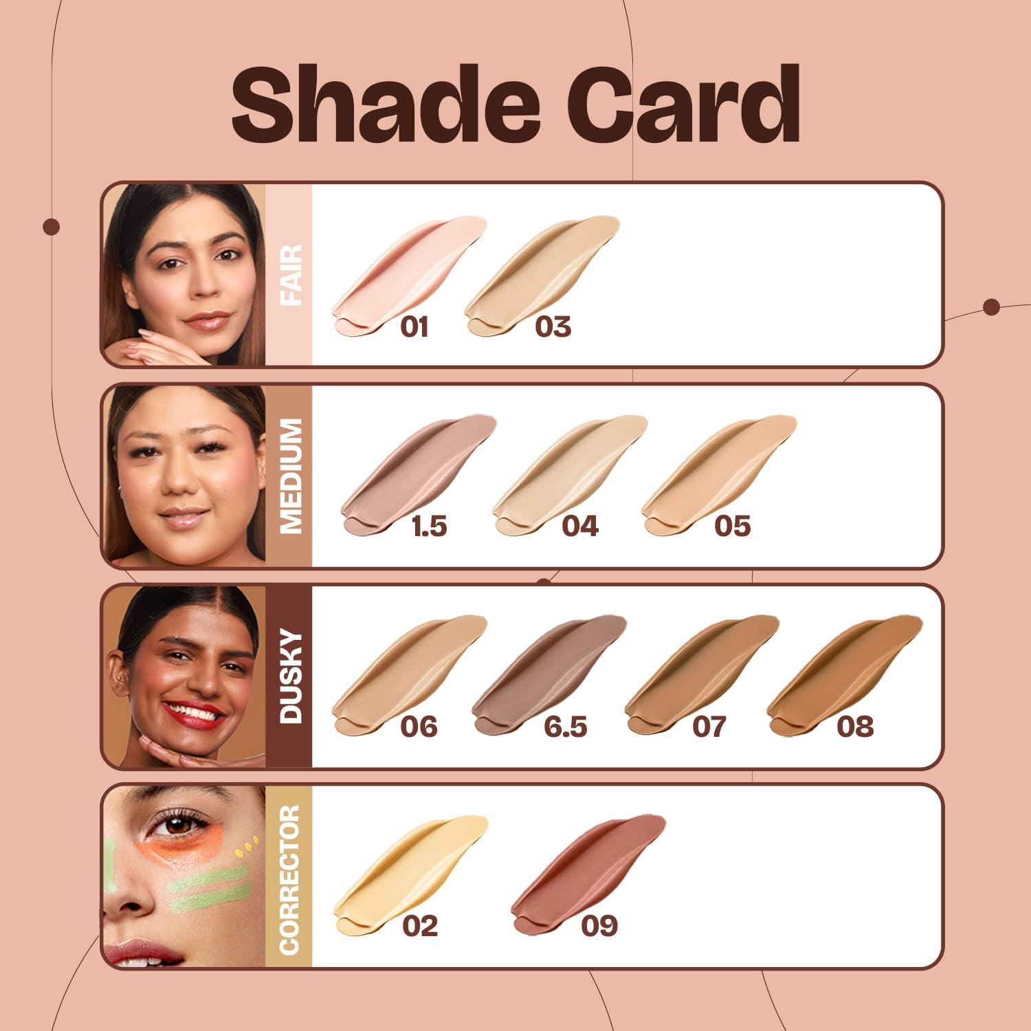 MARS SPF50 PA++++ Cancel Concealer with Radiant Natural Finish (6.0 ml) (08-ESPRESSO ELEGANCE) | Lightweight | Medium to High Coverage | Long-Lasting & Multi-Purpose | Crease Resistant - Image 6