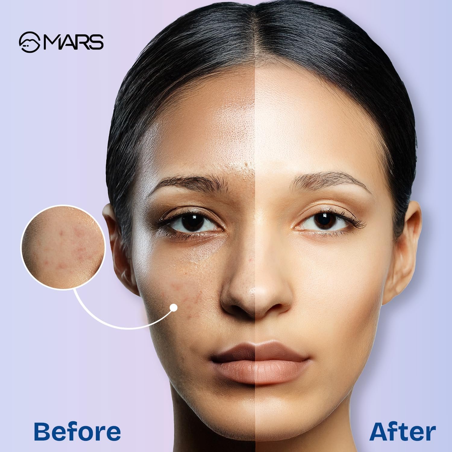 MARS Oil Blotter Gel Compact for Oily Skin with Puff Applicator | Instant Oil Control | Matte Finish Compact | Travel Friendly | For Summers, Weddings, Parties (5 gm) - Image 3