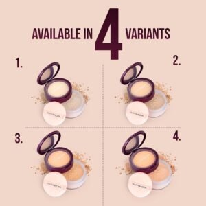 Hilary Rhoda Compact & Loose Powder | Natural | 2-in-1 Setting Powder for Oil Control & Matte Finish | Weightless | Blends Effortlessly | Long-Lasting | Hides Imperfections | for Indian Skintone | (Shade 02) 32g