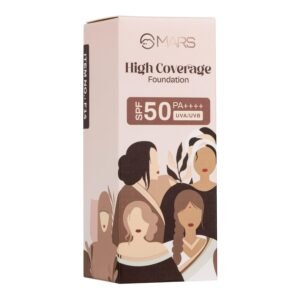 MARS SPF50 PA++++ High Coverage Foundation | Blemish Free & Blendable Makeup | For All Skin Type | IN-VIVO Tested with 5 Star UVA+UVB Protection Boost Rating (40ml) (SHADE-05)