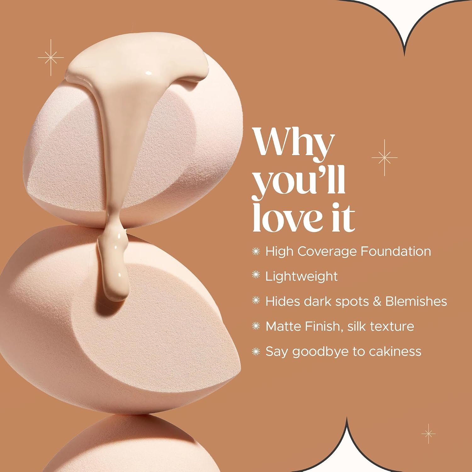 Hilary Rhoda High Definition Foundation for Women | Hides Pores & Blemishes | HD Foundation For All Skin Types | Blendable Formula | Natural & Matte Finish | High Coverage Liquid Foundation - 33ml (Natural Beige - Shade 03) - Image 4