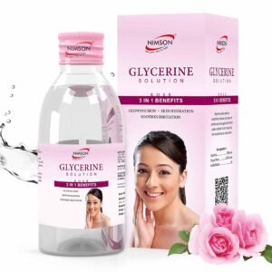 Nimson Pure Glycerine for Skin Care – 50ml | Moisturizes, Heals & Protects Skin | Soothes Irritation | Soft, Glowing Skin | Ideal for Oily & All Skin Types | 100% Vegan