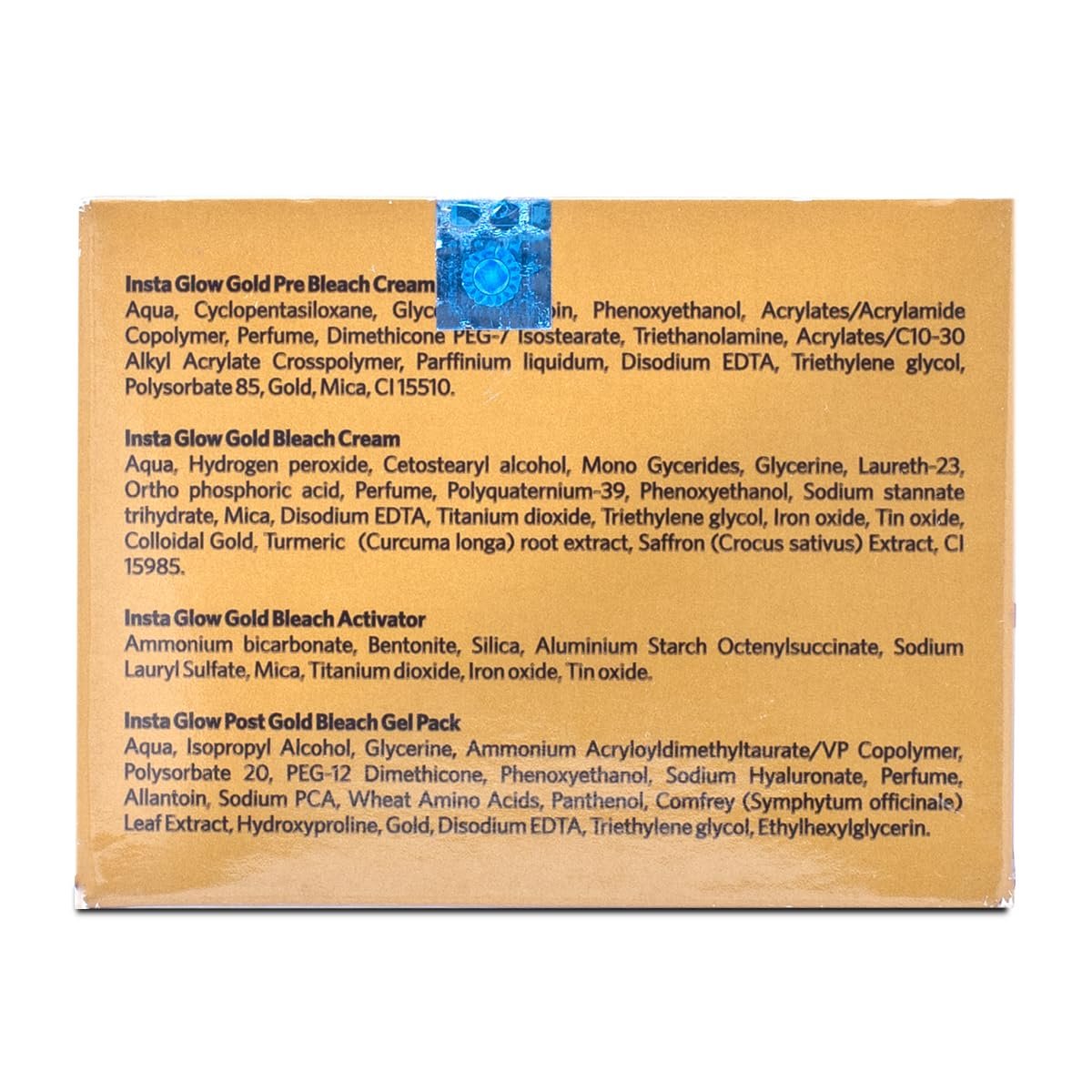 VLCC Insta Glow Gold Bleach - 30g X 4 (Pack of 4) - With Colloidal Glow For Glowing Fairness | Skin Brightening Bleach | Perfect Skin Match, Reduces Facial Hair Visibility, Brightens Complexion - Image 8