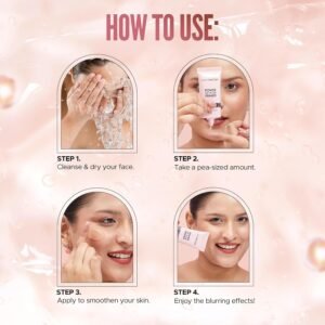 Hilary Rhoda Power of Blur Primer for face | Silicone-Based & Pore Filling | Matte Finish, Oil Control, Waterproof & Vitamin Enriched | 30ml