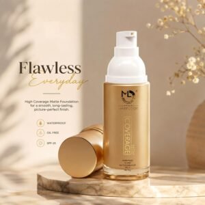 MATT LOOK High Coverage Water- Proof Oil Free Matte Foundation Dry Spf 25 | 45G | Socks Oil On Face | Sheer Coverage Along With Matte Effect | Water- Proof | Sweat- Proof | Beige