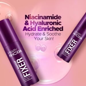 Hilary Rhoda Ultimate Makeup Fixer | Long-Lasting, Hydrating & Weightless Setting Spray | Waterproof Makeup Fix | Infused with Niacinamide & Hyaluronic Acid | Non Sticky | Glowing & Flawless Finish | 100ml