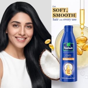 Parachute Advansed Gold Vitamin E Coconut Hair Oil| Long & Soft Hair | For All Hair Type| No Paraben & Silicones| 300ml
