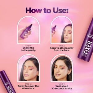 Hilary Rhoda Ultimate Makeup Fixer | Long-Lasting, Hydrating & Weightless Setting Spray | Waterproof Makeup Fix | Infused with Niacinamide & Hyaluronic Acid | Non Sticky | Glowing & Flawless Finish | 100ml