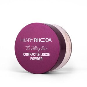Hilary Rhoda Compact & Loose Powder | Natural | 2-in-1 Setting Powder for Oil Control & Matte Finish | Weightless | Blends Effortlessly | Long-Lasting | Hides Imperfections | for Indian Skintone | (Shade 02) 32g