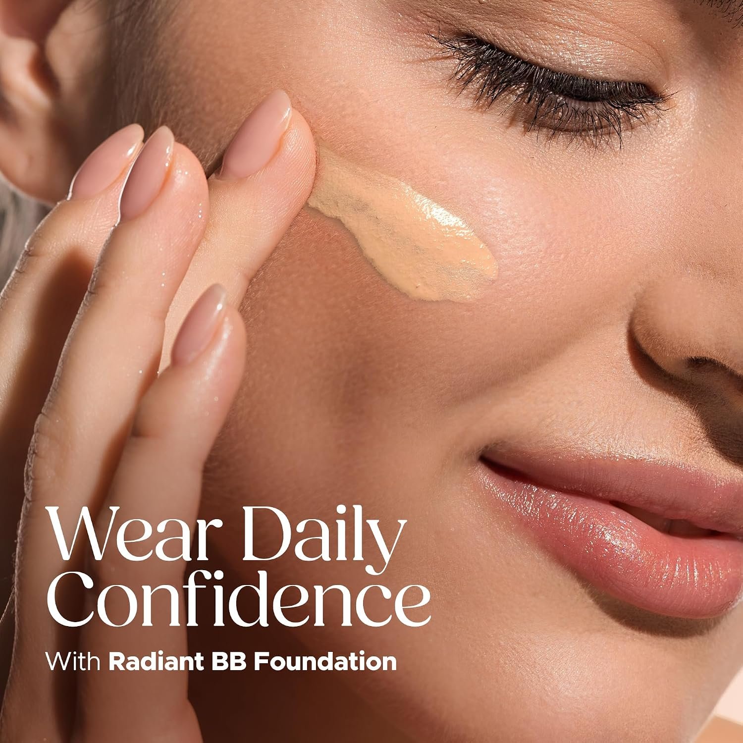 Hilary Rhoda Radiant BB Foundation for Women | 9 to 5 Stay BB Cream | Hides Blemishes & Dark Spots | Blend Easily | Lightweight & Ultra-Creamy Formula | Travel-Friendly & Dewy Finish - 60g (Beige| Shade 02) - Image 3
